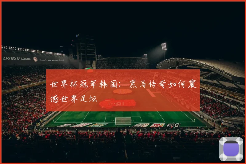 世界杯冠军韩国:黑马传奇如何震撼世界足坛