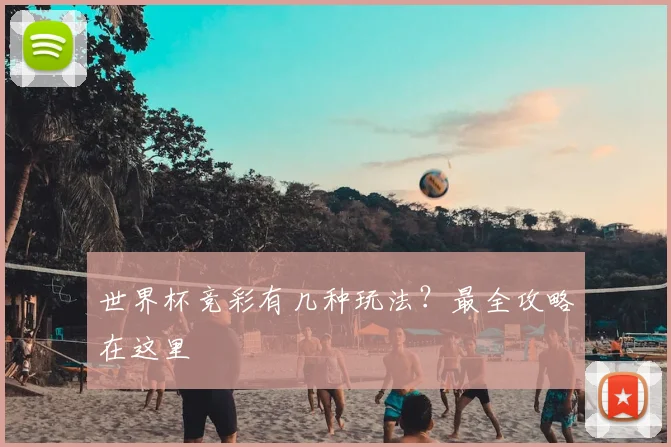 世界杯竞彩有几种玩法?最全攻略在这里