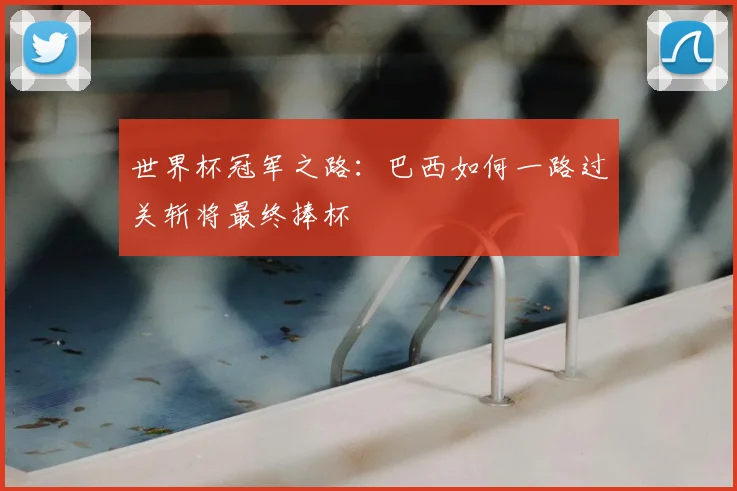 世界杯冠军之路:巴西如何一路过关斩将最终捧杯